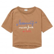 T-shirt Tricolore 1882 Le Coq Sportif Femme Marron France Magasin